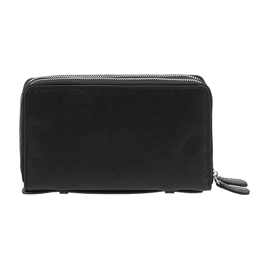 Портмоне Dr. Koffer из натуральной кожи черная