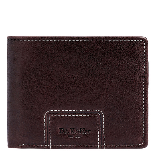 Портмоне Dr.Koffer из натуральной кожи коричневое