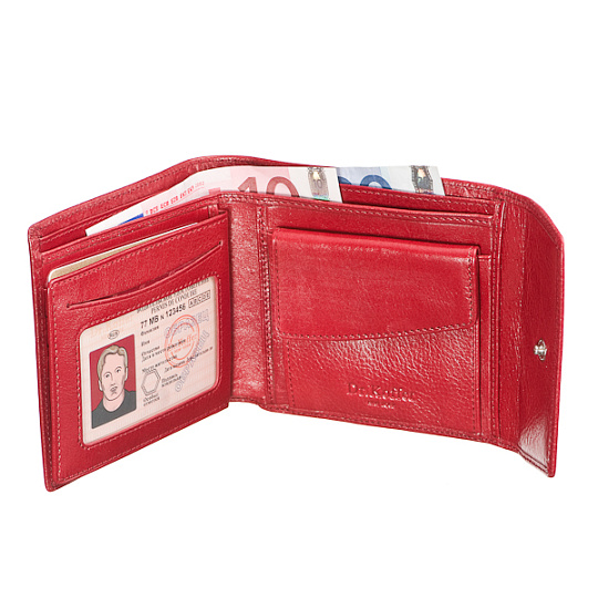 Портмоне Dr.Koffer из натуральной кожи красное