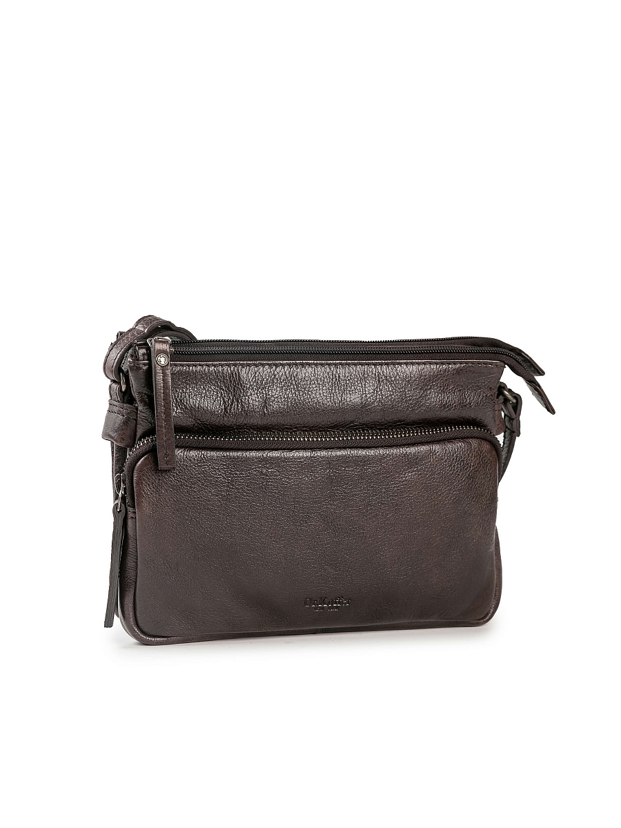 Сумка через плечо Dr.Koffer из натуральной кожи коричневая