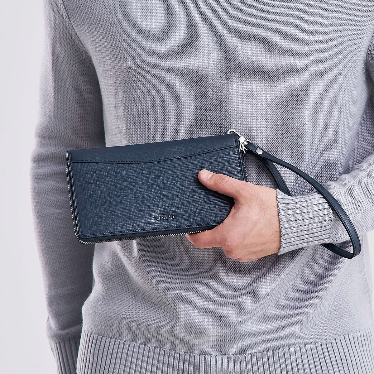 Портмоне Dr.Koffer из натуральной кожи синее