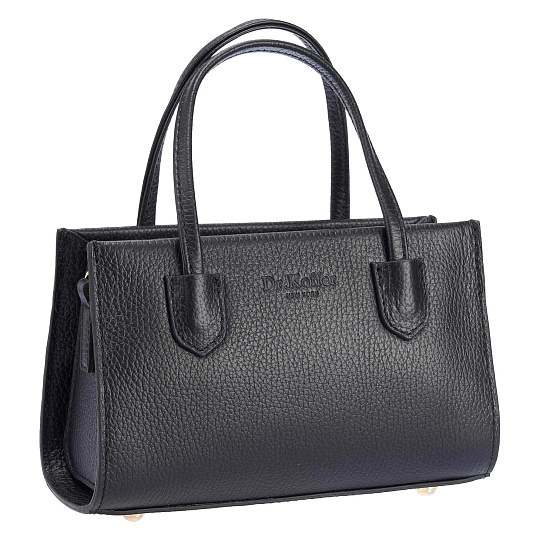 Женская сумка Dr. Koffer из натуральной кожи черная