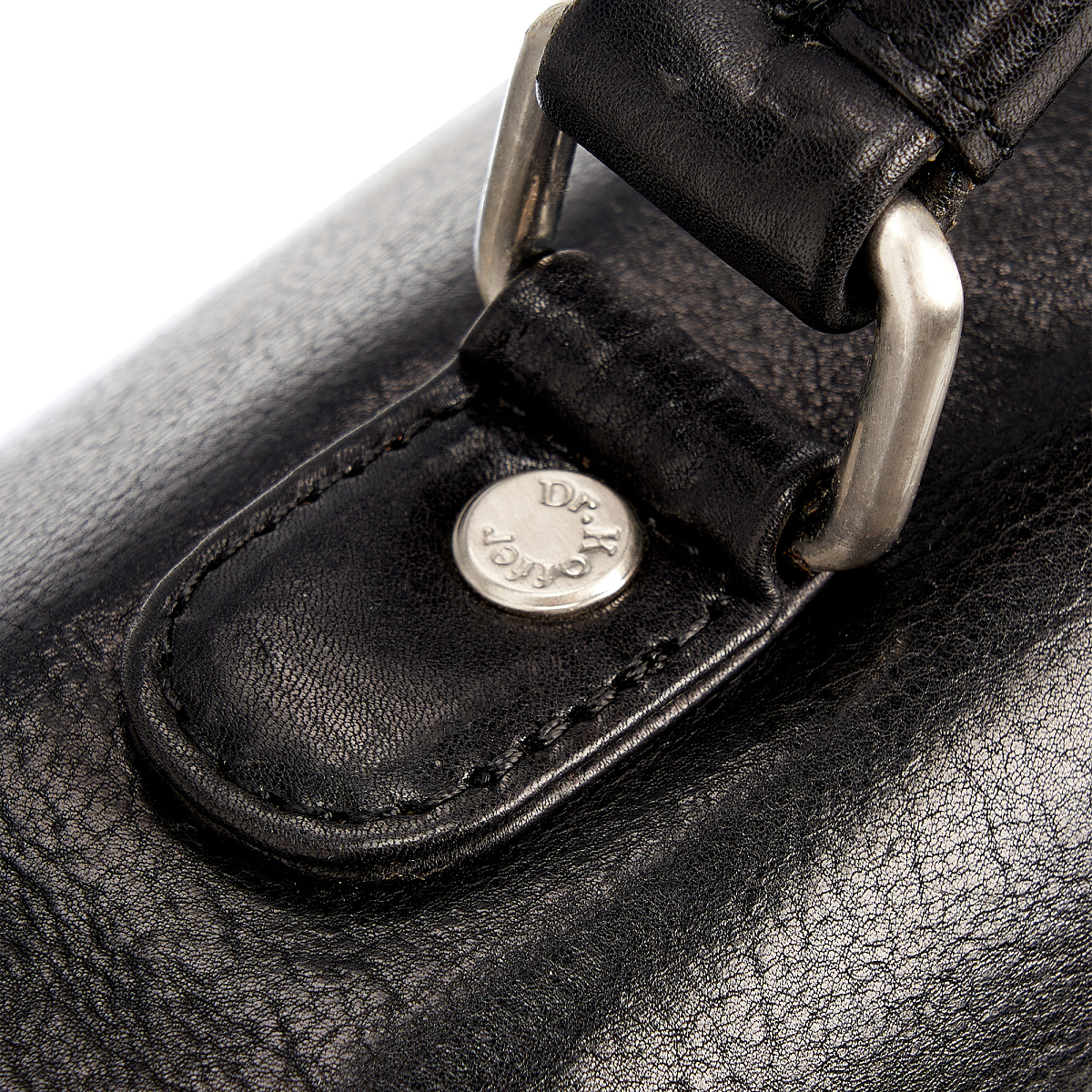 Портфель Dr.Koffer из натуральной кожи черный