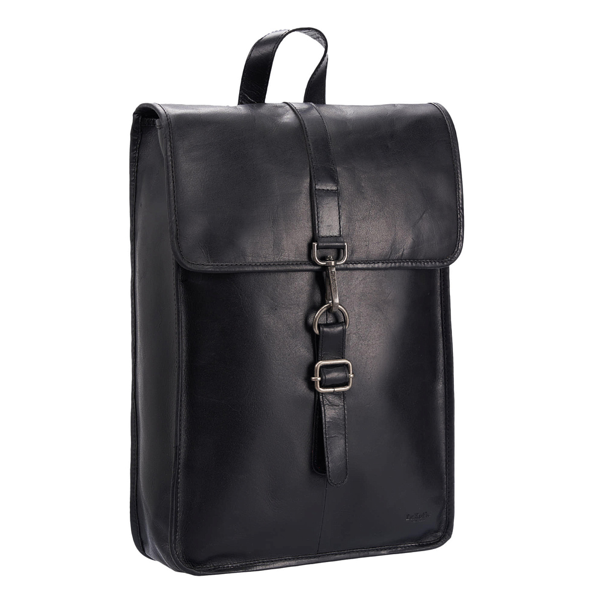 Рюкзак Dr.Koffer из натуральной кожи черный
