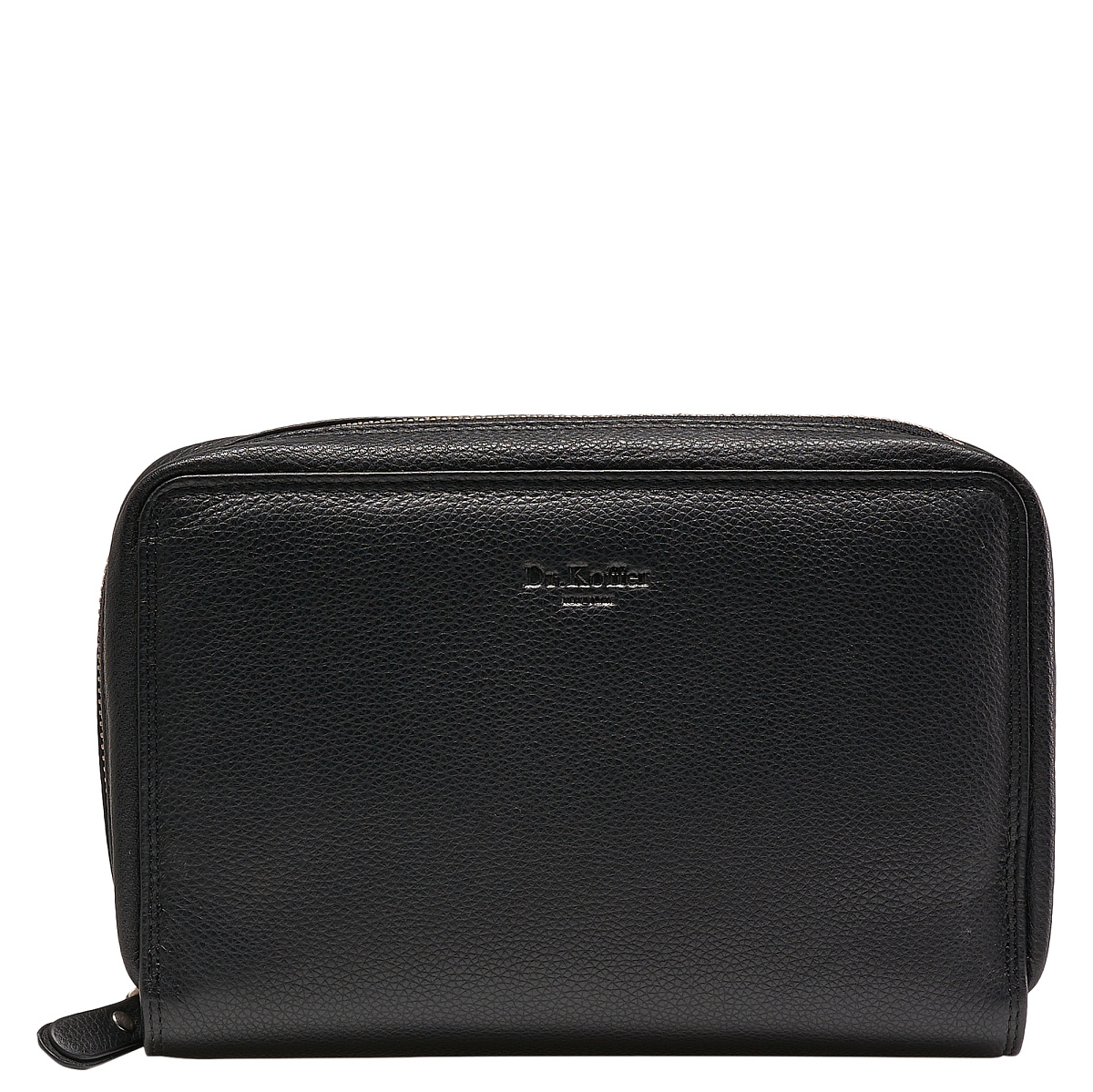 Сумка барсетка из натуральной кожи Dr. Koffer черная
