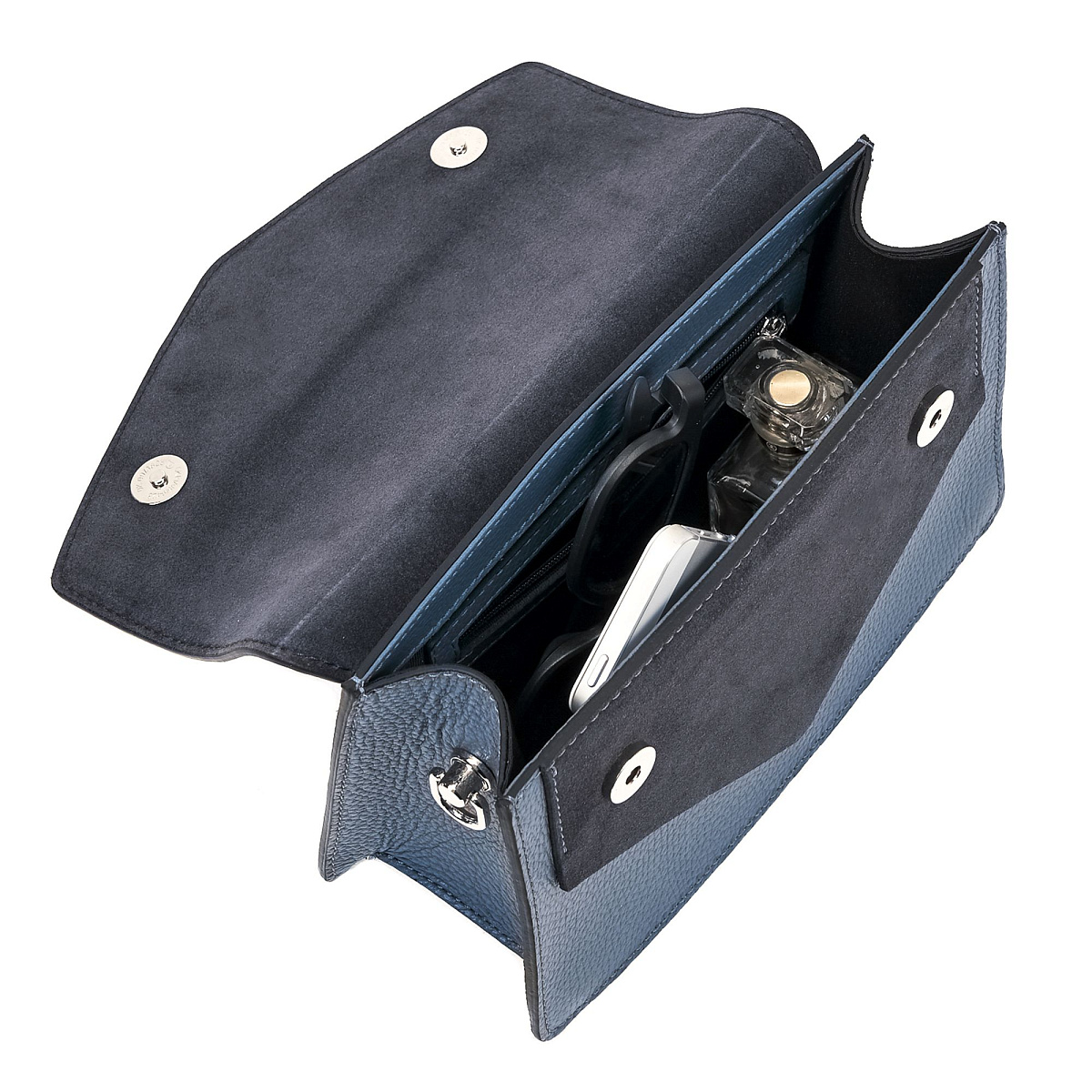 Женская сумка Dr. Koffer из натуральной кожи синяя