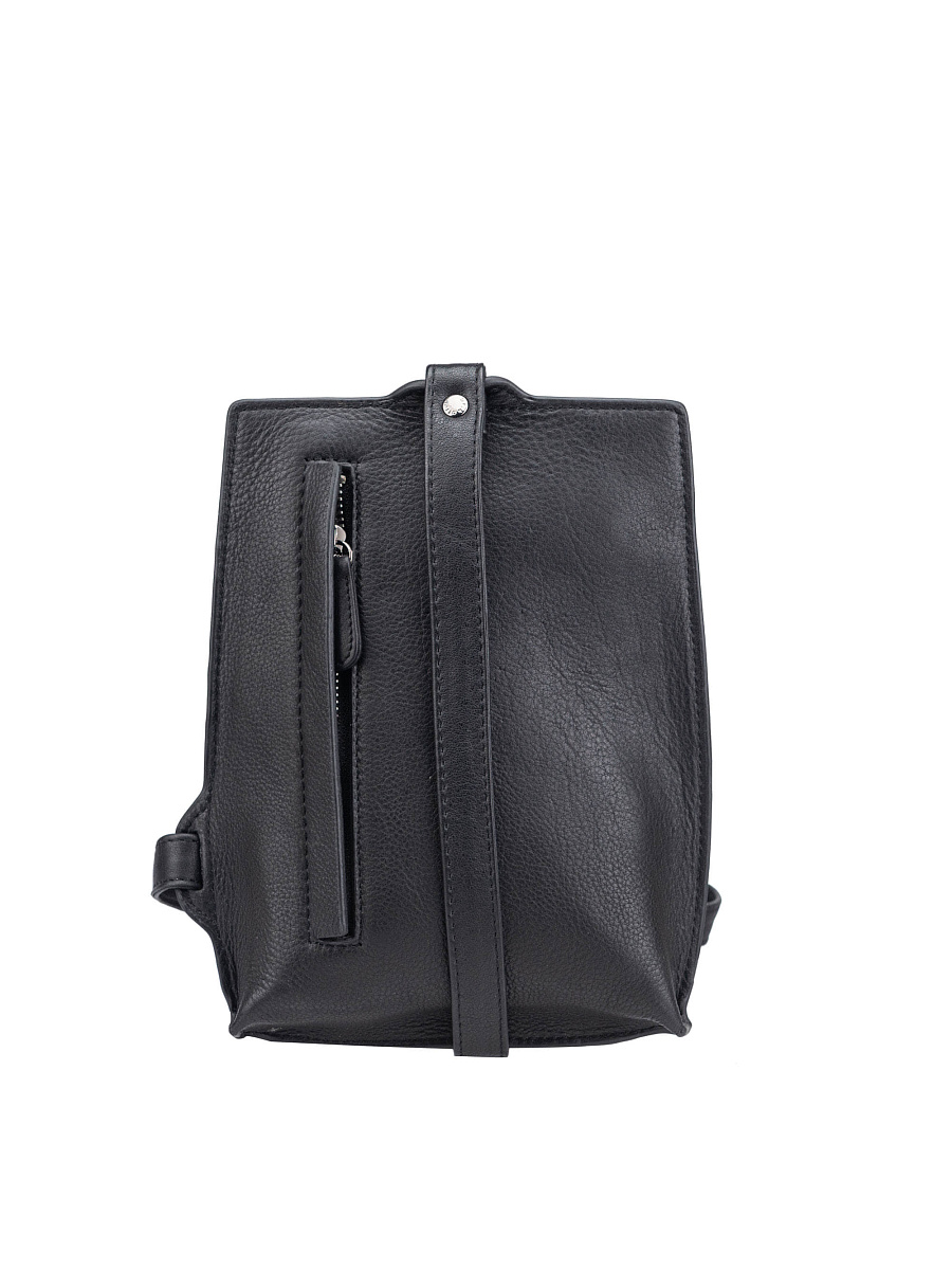 Сумка через плечо Dr.Koffer из натуральной кожи черная