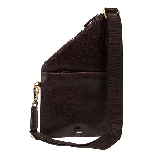 Сумка через плечо Dr.Koffer из натуральной кожи коричневая