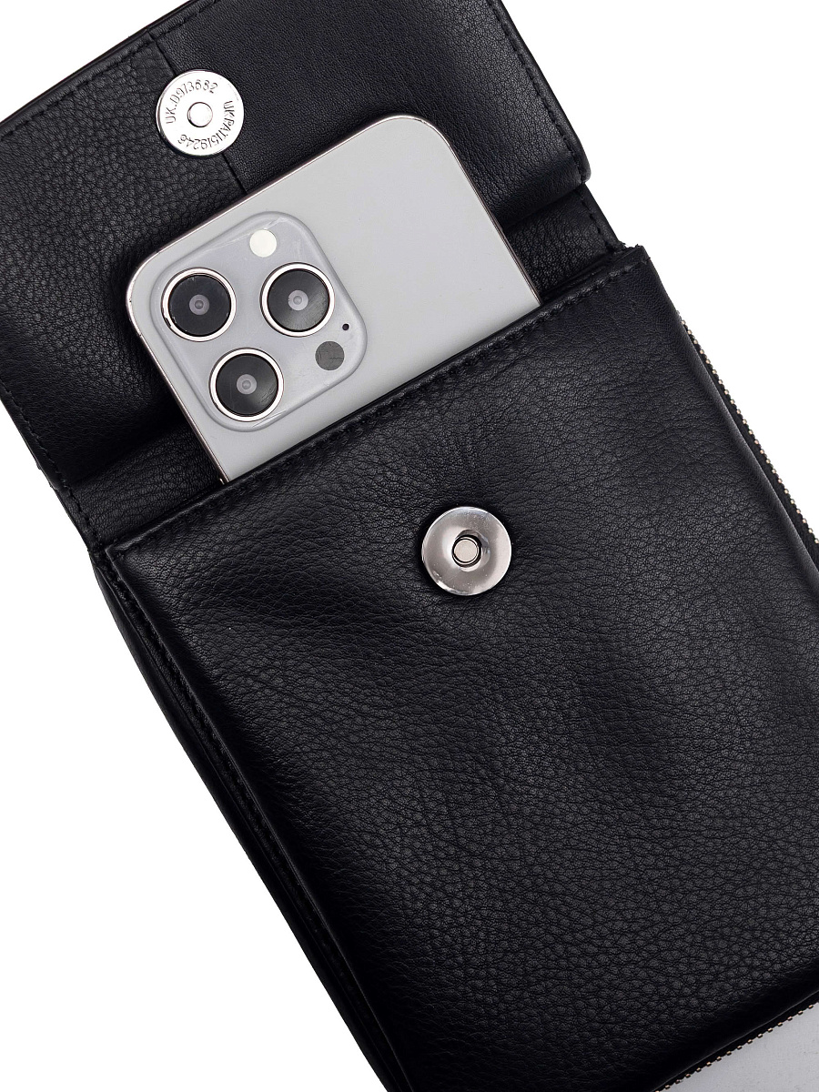 Сумка через плечо Dr.Koffer из натуральной кожи черная