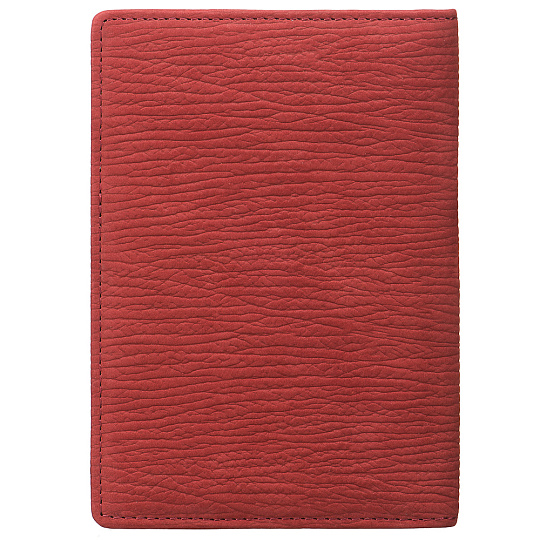 Красная обложка для паспорта с кожаной отделкой Dr.Koffer X510130-164-03