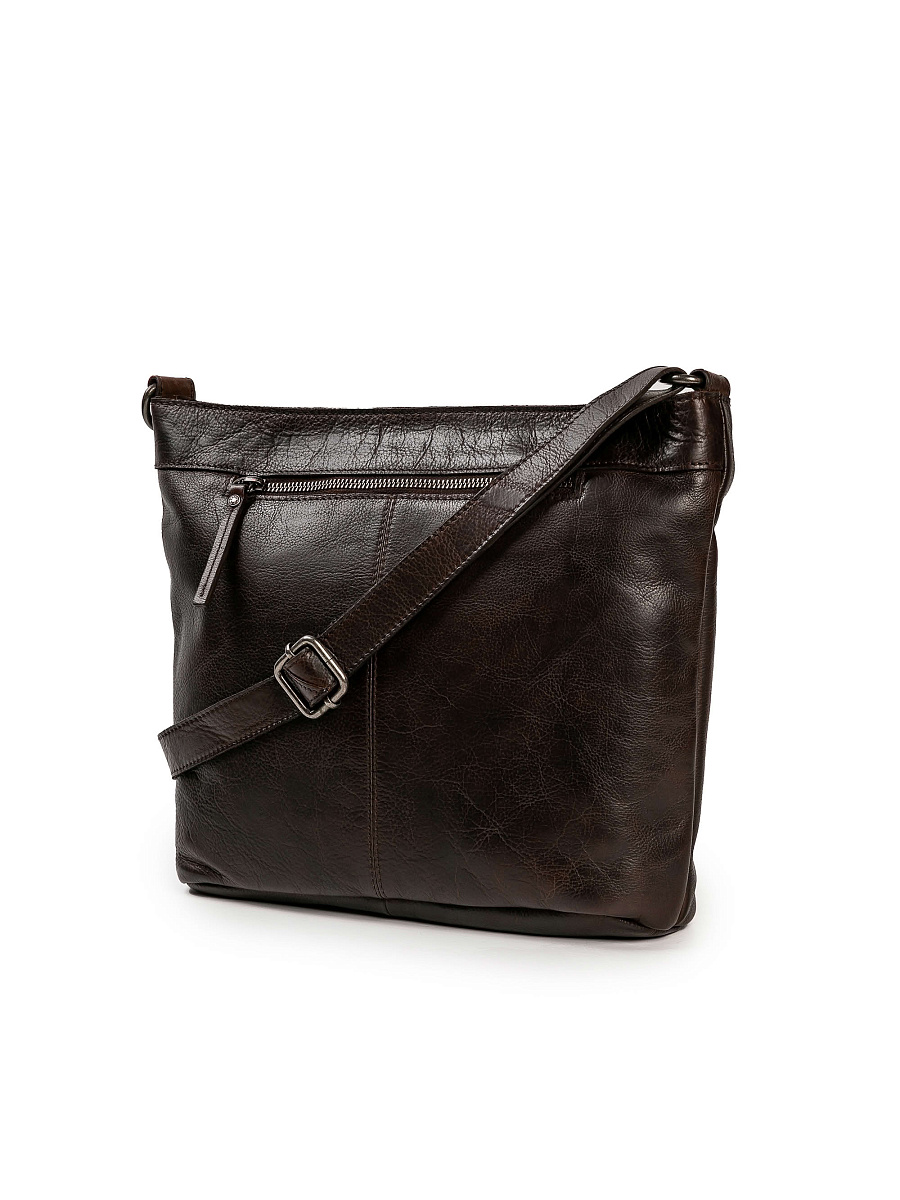 Сумка через плечо Dr.Koffer из натуральной кожи коричневая