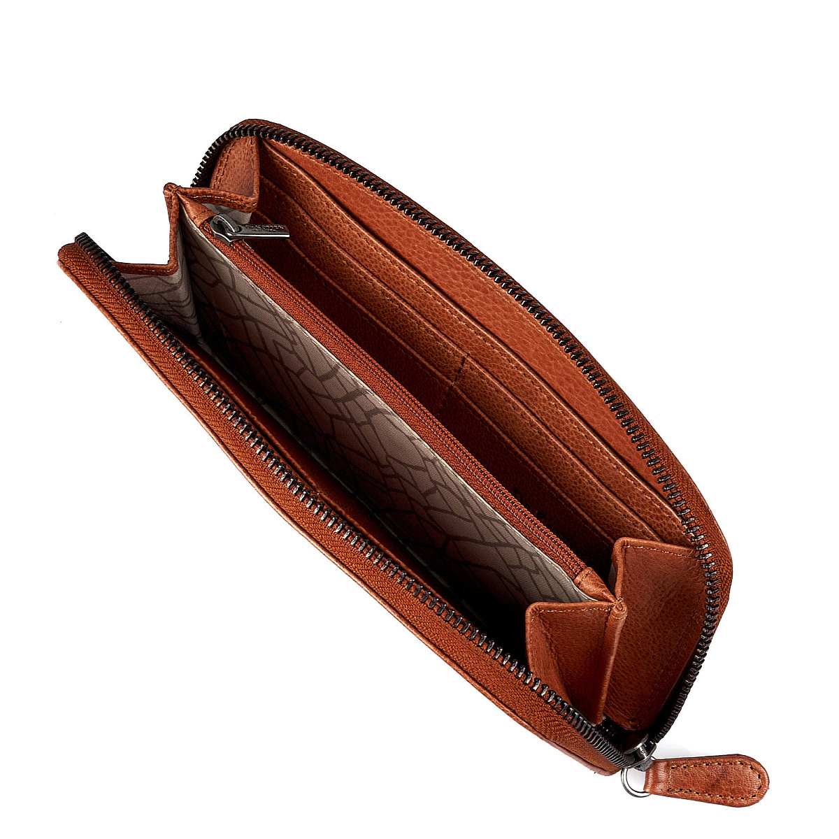 Портмоне Dr.Koffer из натуральной кожи светло-коричневое