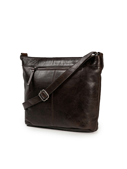 Сумка через плечо Dr.Koffer из натуральной кожи коричневая