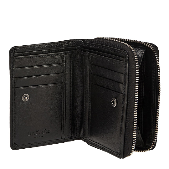 Портмоне Dr.Koffer из натуральной кожи черное