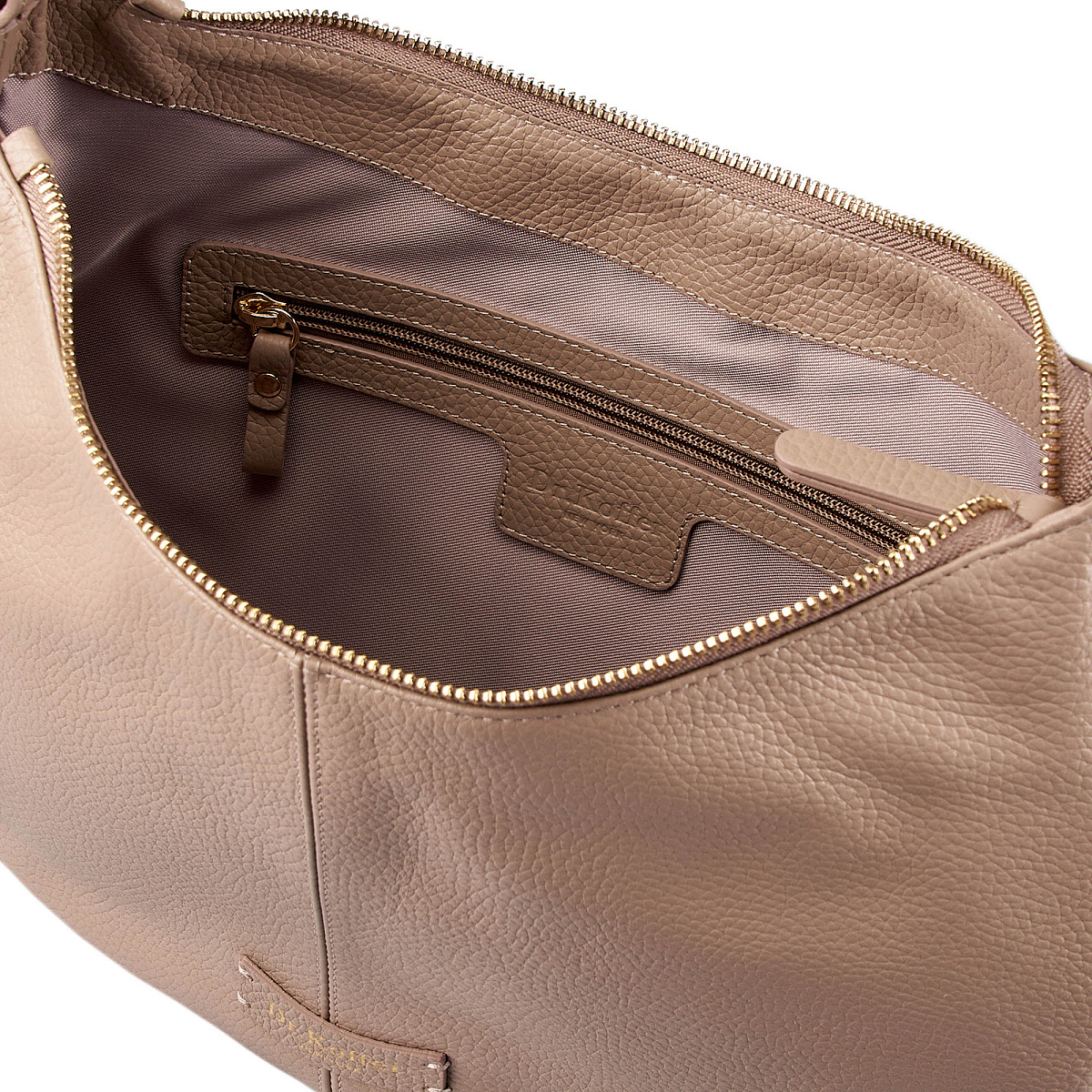 Женская сумка  Dr. Koffer из натуральной кожи бежевая