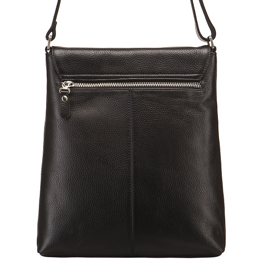 Сумка через плечо Dr.Koffer из натуральной кожи черная