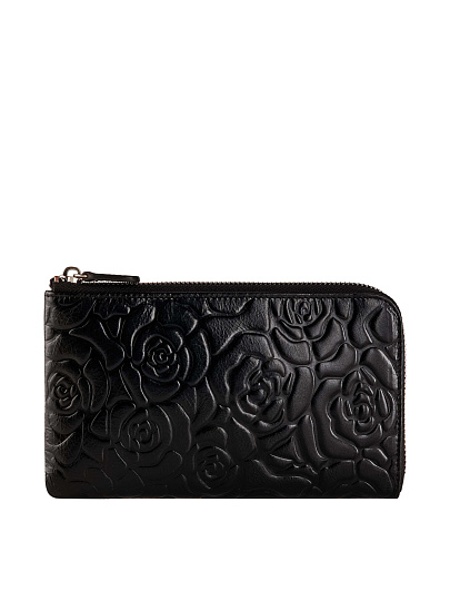 Портмоне Dr.Koffer из натуральной кожи черное