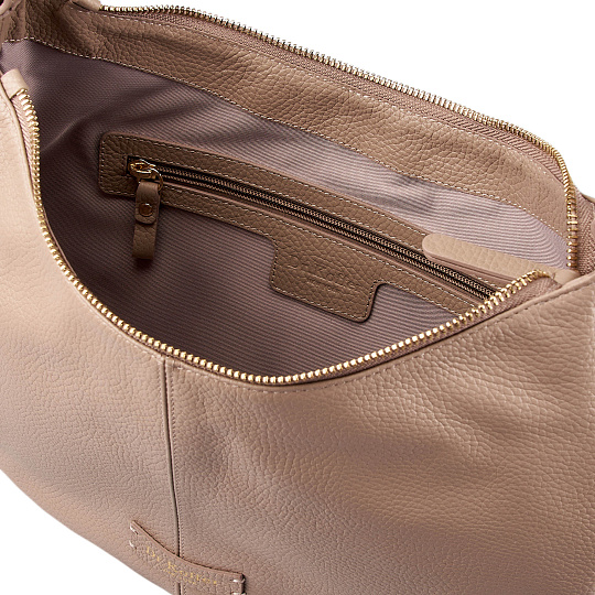 Женская сумка  Dr. Koffer из натуральной кожи бежевая