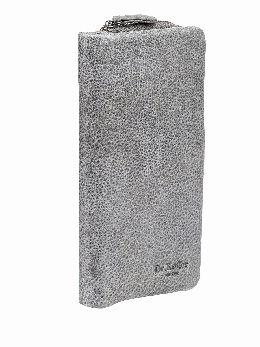 Кошелек Dr.Koffer из натуральной кожи серый