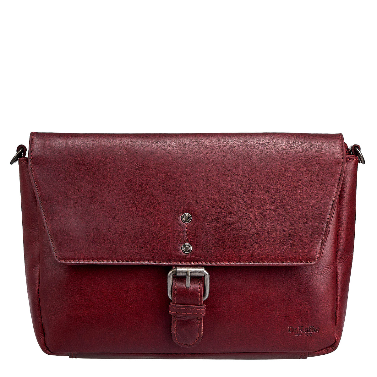 Женская сумка Dr. Koffer из натуральной кожи бордовая