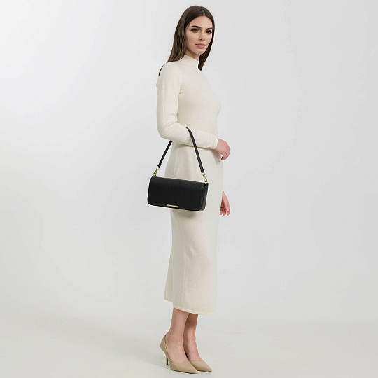 Женская сумка  Dr. Koffer из натуральной кожи черная