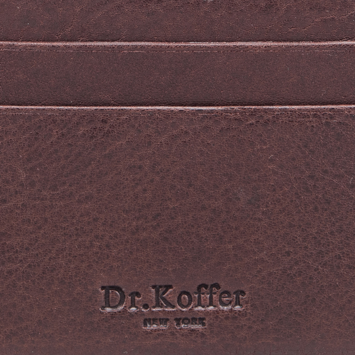 Кредитница Dr.Koffer из натуральной кожи коричневая