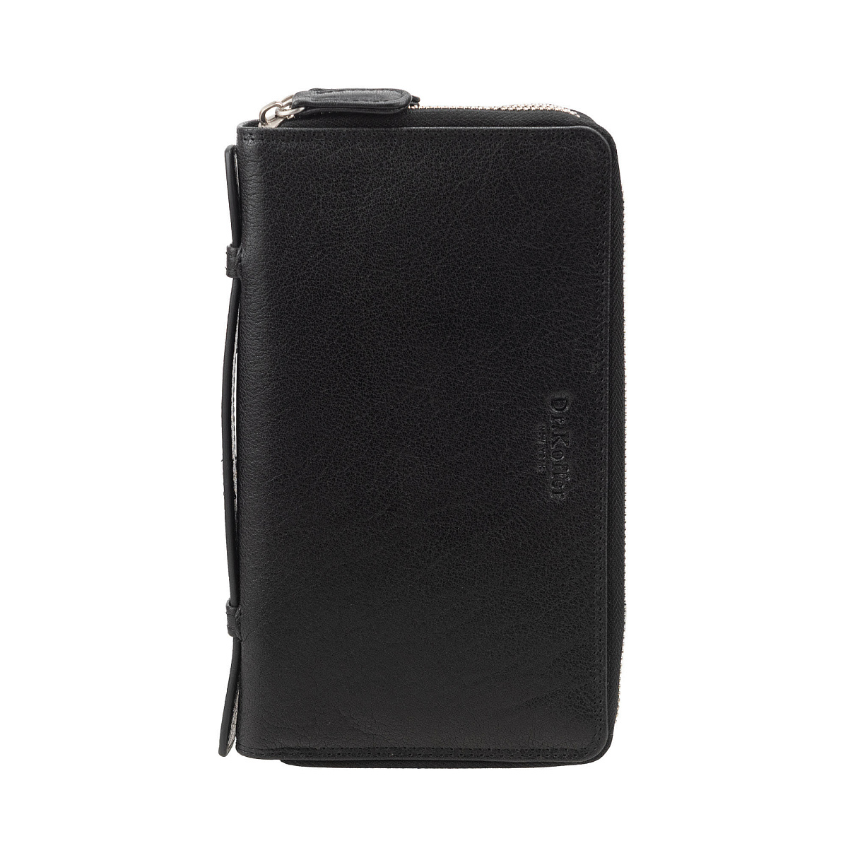 Портмоне Dr. Koffer из натуральной кожи черная