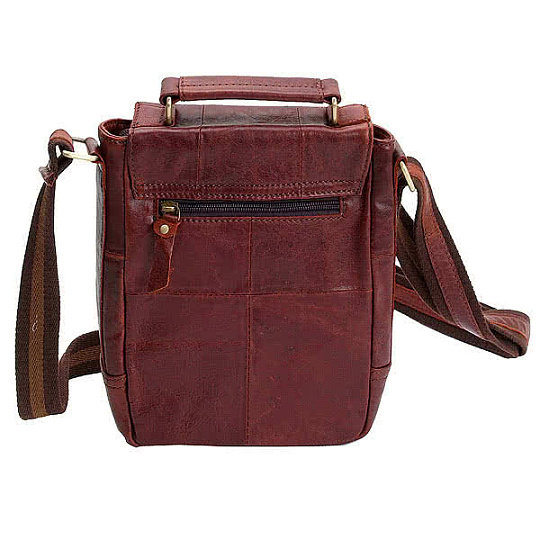 Коричневая сумка с ручкой и съемным плечевым ремнем Dr.Koffer 103112-21-09