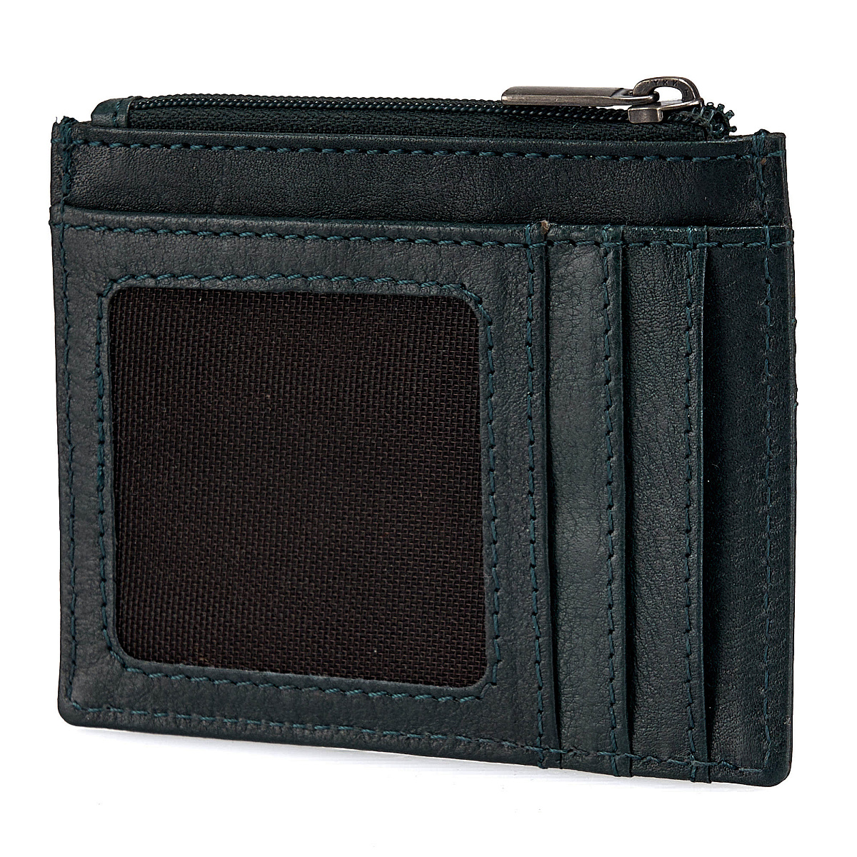 Кредитница Dr.Koffer из натуральной кожи зеленая