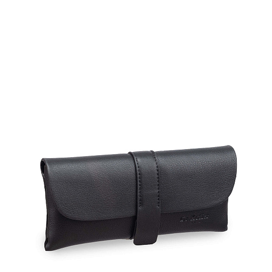 Очечник Dr.Koffer из натуральной кожи чёрный