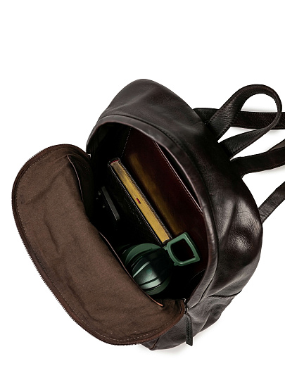 Рюкзак Dr.Koffer из натуральной кожи темно-коричневый