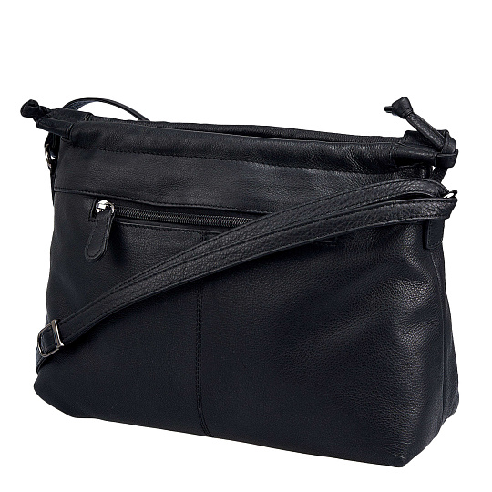 Женская сумка Dr.Koffer из натуральной кожи чёрная