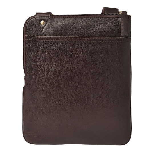 Сумка через плечо Dr.Koffer из натуральной кожи коричневая