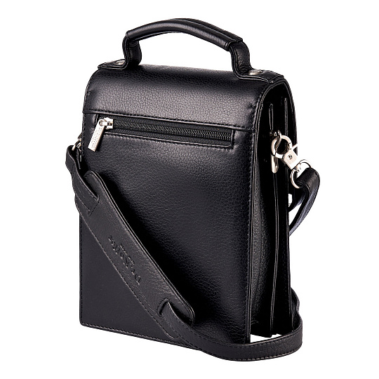 Сумка через плечо Dr.Koffer из натуральной кожи черная