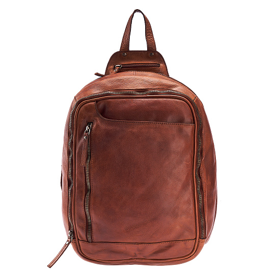 Рюкзак Dr.Koffer из натуральной кожи светло-коричневый