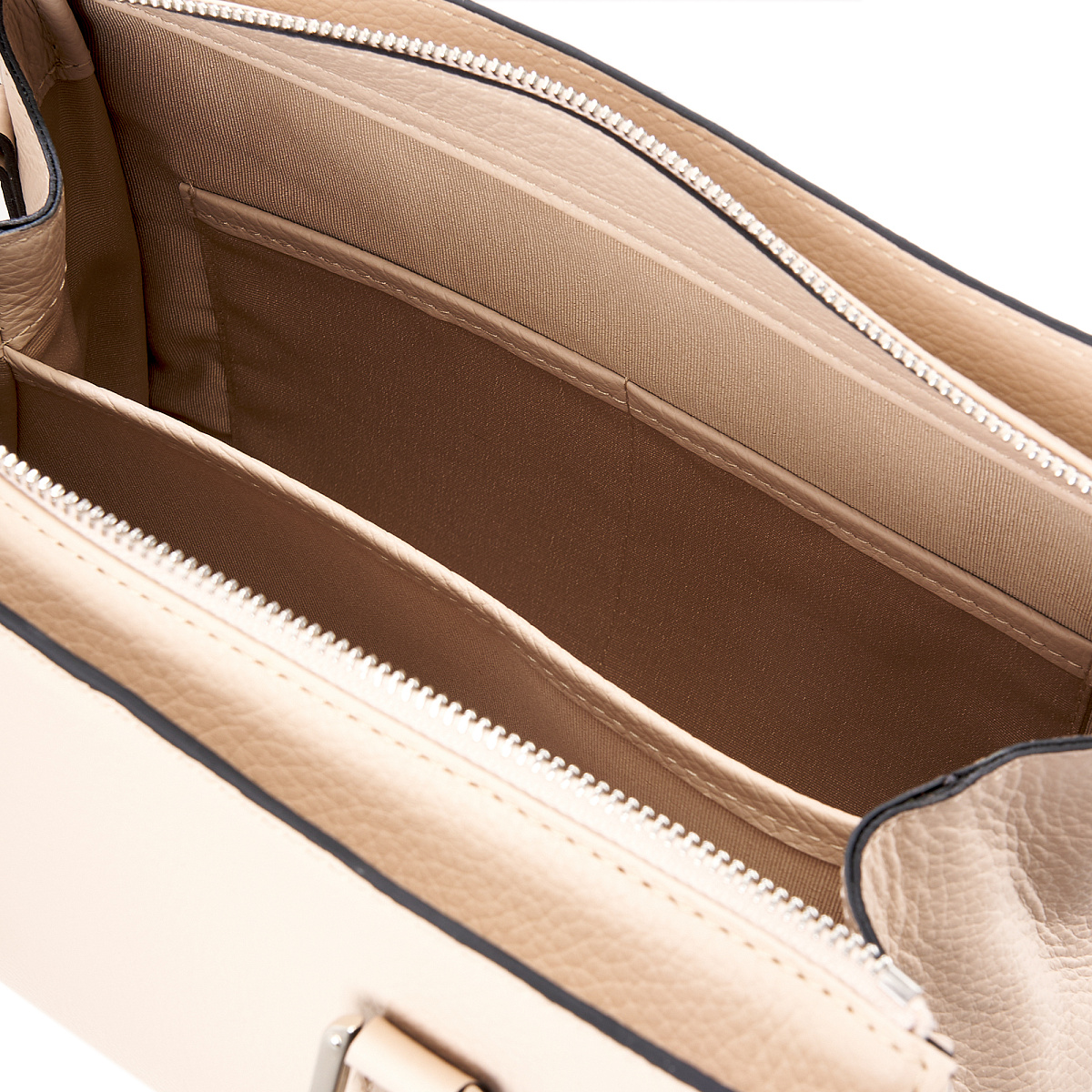 Женская сумка Dr. Koffer из натуральной кожи бежевая