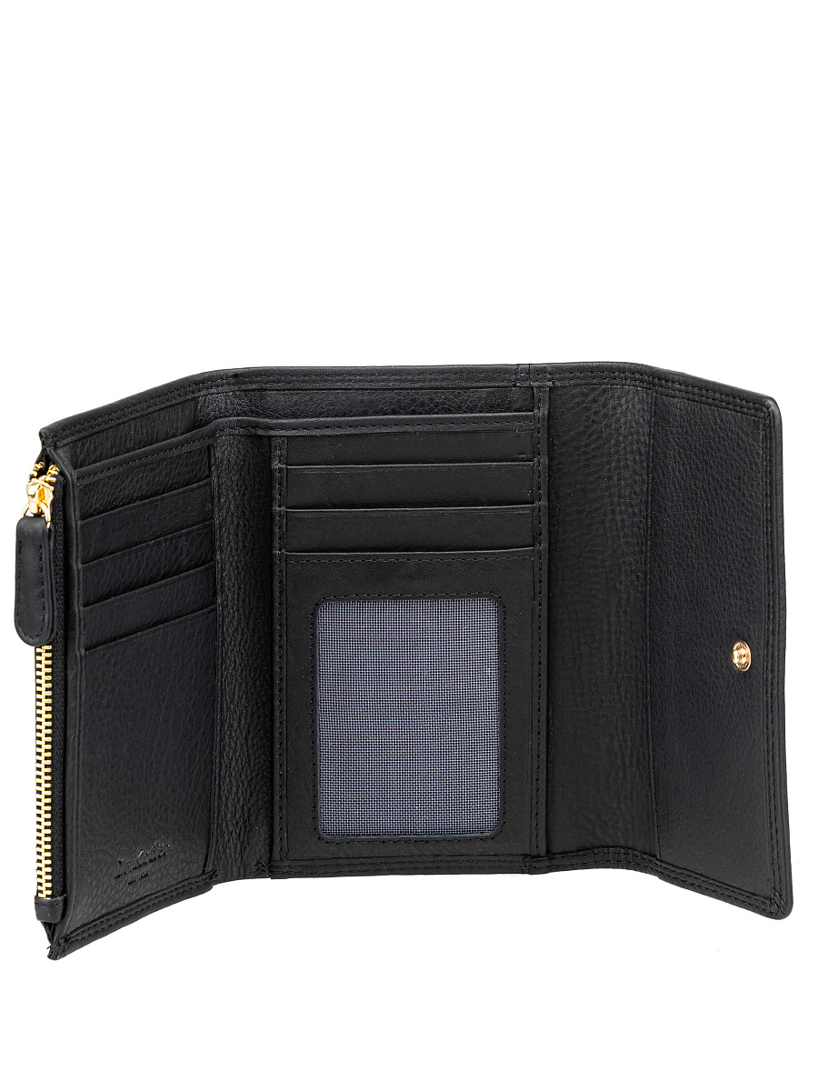 Портмоне Dr.Koffer из натуральной кожи черное