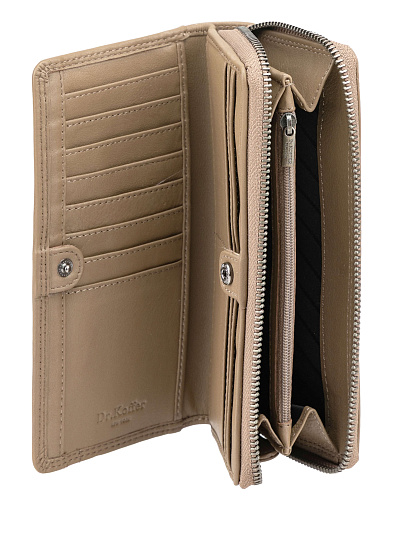 Кошелек Dr.Koffer из натуральной кожи бежевый