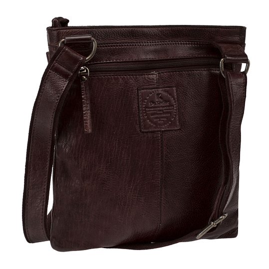 Сумка через плечо Dr.Koffer из натуральной кожи коричневая
