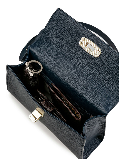 Женская сумка Dr.Koffer из натуральной кожи темно-фиолетовая