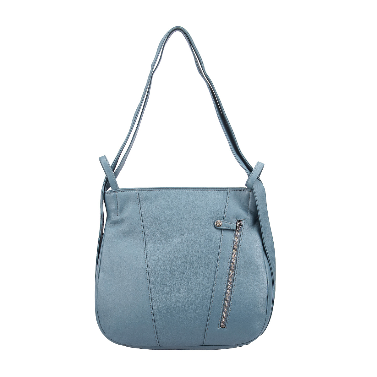 Женская сумка Dr.Koffer из натуральной кожи голубая