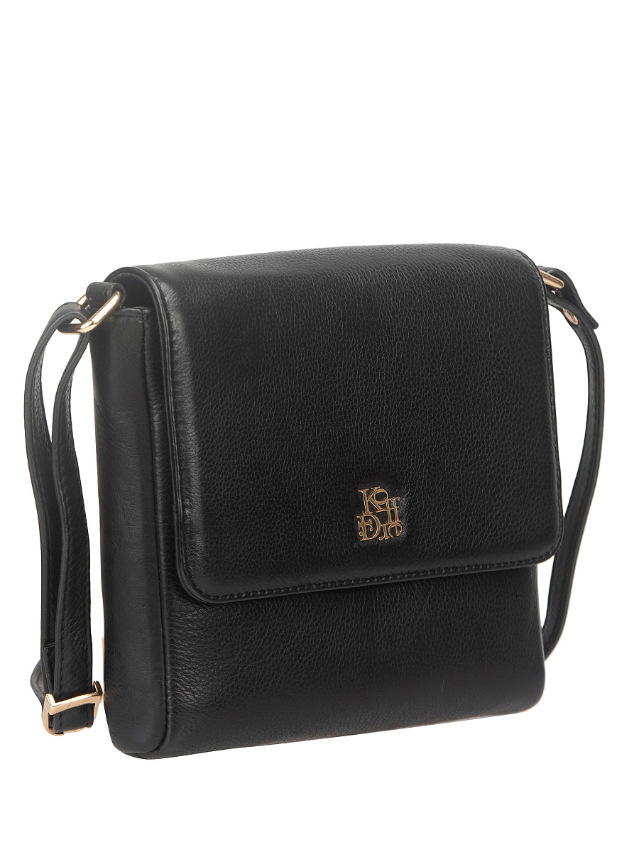 Женская сумка Dr. Koffer из натуральной кожи черная