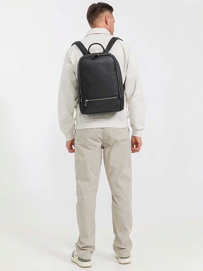 Рюкзак Dr.Koffer из натуральной кожи черный