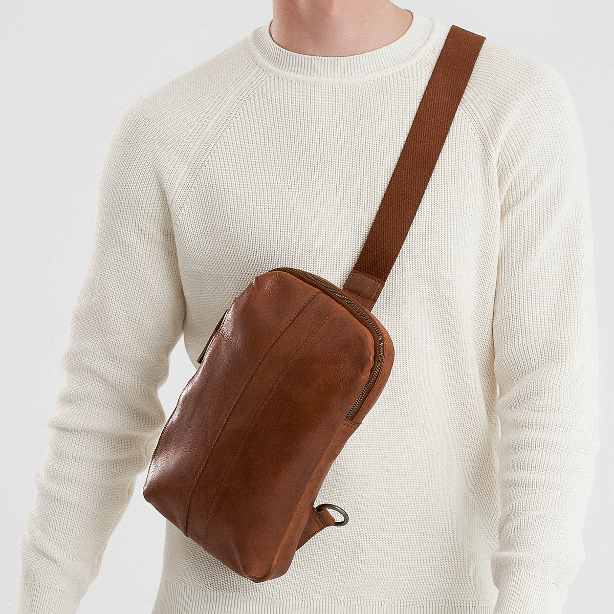 Рюкзак Dr.Koffer из натуральной кожи светло-коричневый