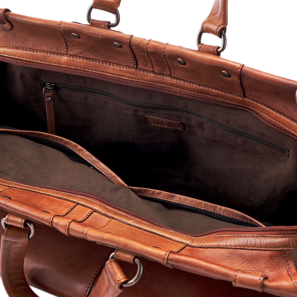 Сумка дорожная Dr.Koffer из натуральной кожи коричневая