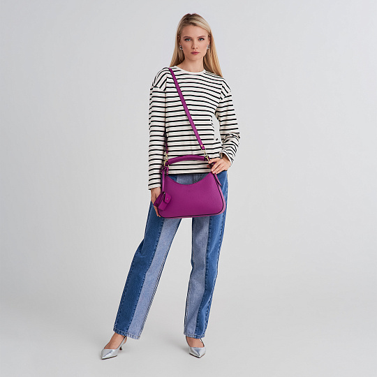 Женская сумка Dr. Koffer из натуральной кожи розовая