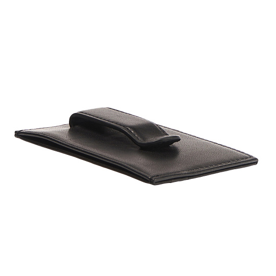 Визитница Dr.Koffer из натуральной кожи черная