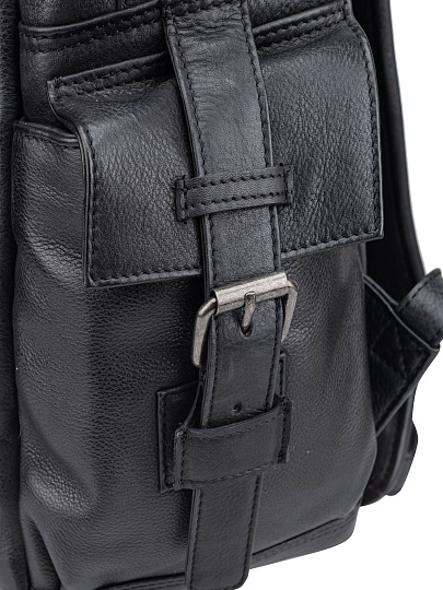 Рюкзак Dr.Koffer из натуральной кожи черный