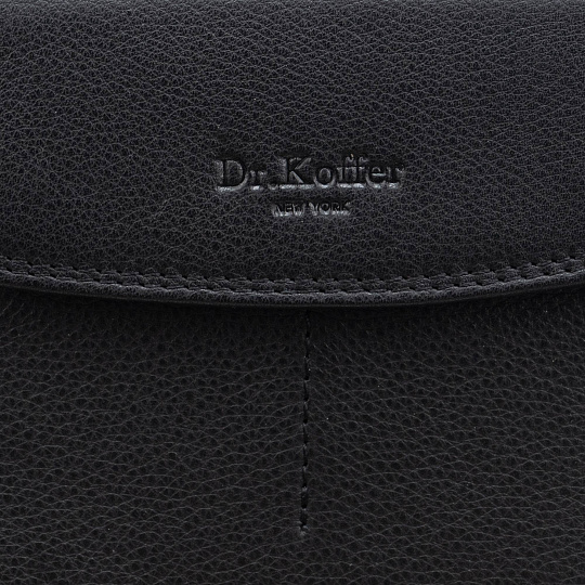 Портмоне из натуральной кожи черное