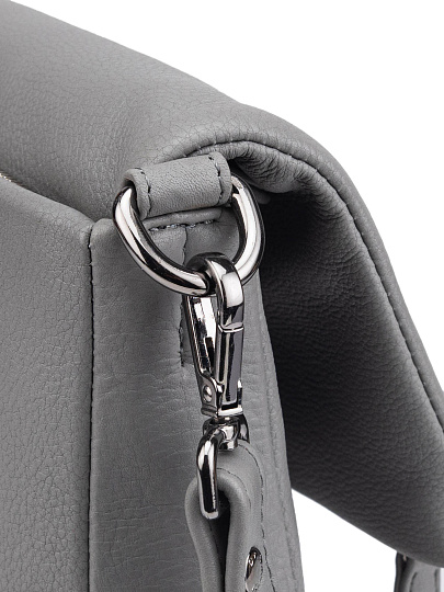 Женская сумка Dr.Koffer из натуральной кожи серая